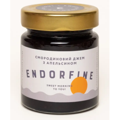 Джем черносмородиновый с апельсином Endorfine, 234 г