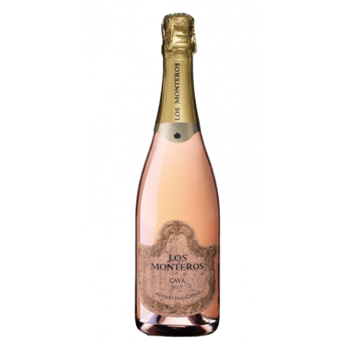 Вино ігристе CAVA Los Monteros BRUT рож. сухе