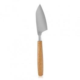 Hard cheese knife with oak handle
