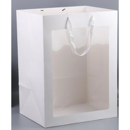  Gift bag with transparent window 35*25*15