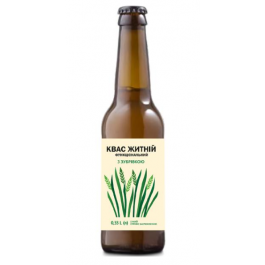  Квас ржаной функциональный с зубровкой, Berryland, 0.33л.