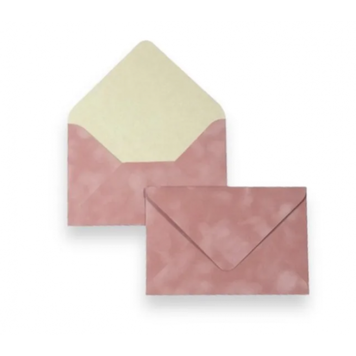  Velvet envelope, soft pink, 22*11 cm