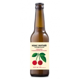Квас житній функціональний з вишнею та вишневими листками, Berryland, 0.33л