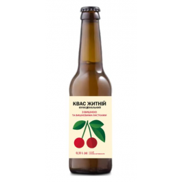  Functional rye kvass with cherries and cherry leaves, Berryland, 0.33l