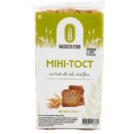 Raccolto doro whole grain toasts 120g