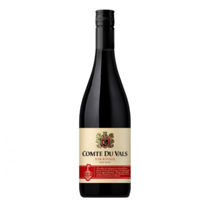 Вино напівсолодке червоне ТМ "Comte du Vals" rouge medium sweet