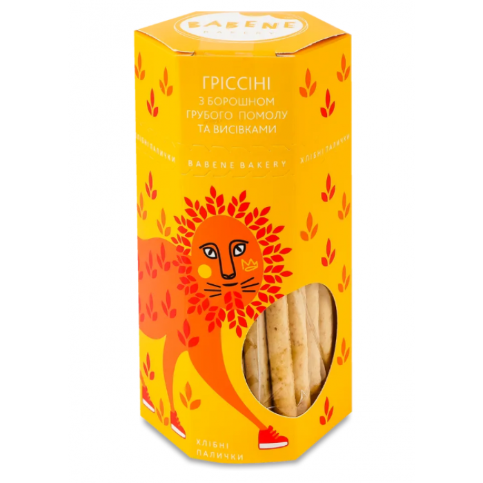  Babene mini breadsticks with wholemeal flour and bran, 125g