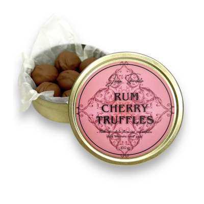 LAVIVA CHOCOLATE Rum Cherry Chocolate Truffles, 150g