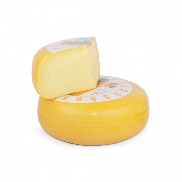 Cheese farmer with apricot