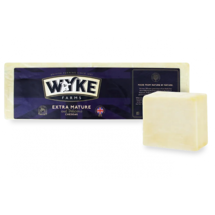  Сыр Wyke Farms «Чеддер» белый экстра выдержан из коровьего молока