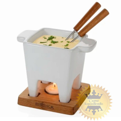 Dishes for fondue Life Tapas white, 200 ml