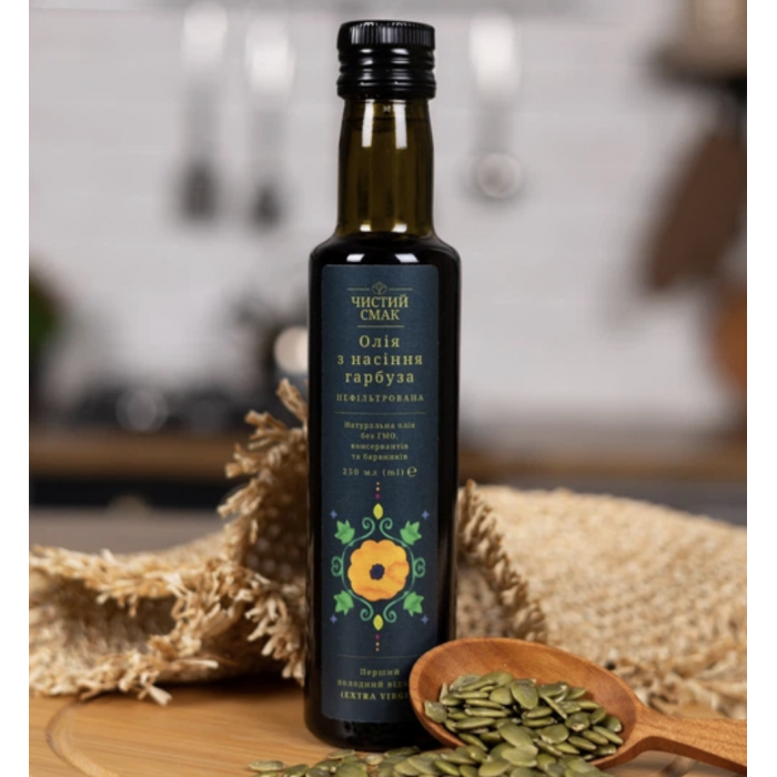 Олія холодного віджиму (Extra Virgin) з насіння гарбуза
