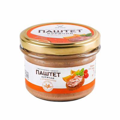 Паштет курячий з апельсином, 200 г
